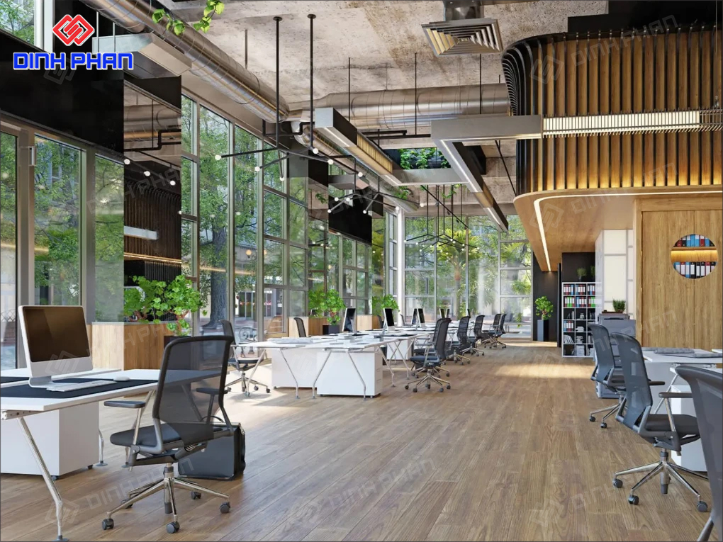 Nội thất văn phòng không gian mở 