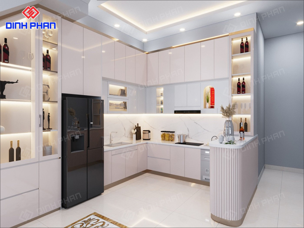 Nội thất phòng bếp theo phong cách hiện đại