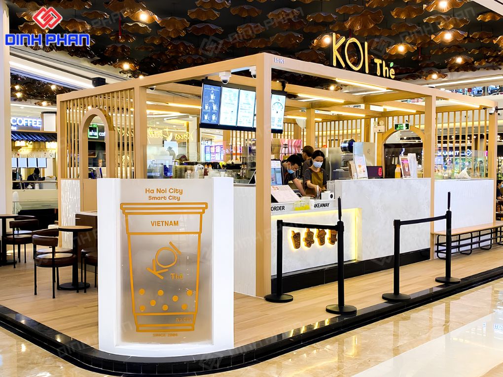 Thiết kế quán trà sữa BMT đẹp, tạo điểm nhấn hút khách