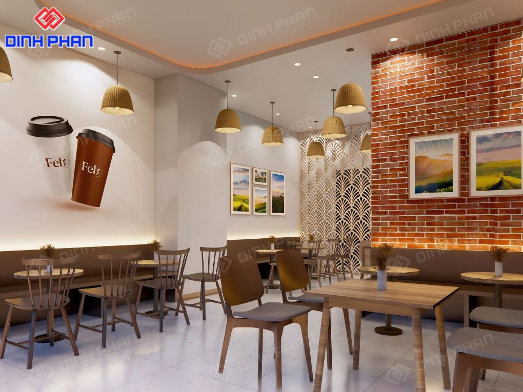 Thiết kế quán trà sữa BMT đẹp, tạo điểm nhấn hút khách