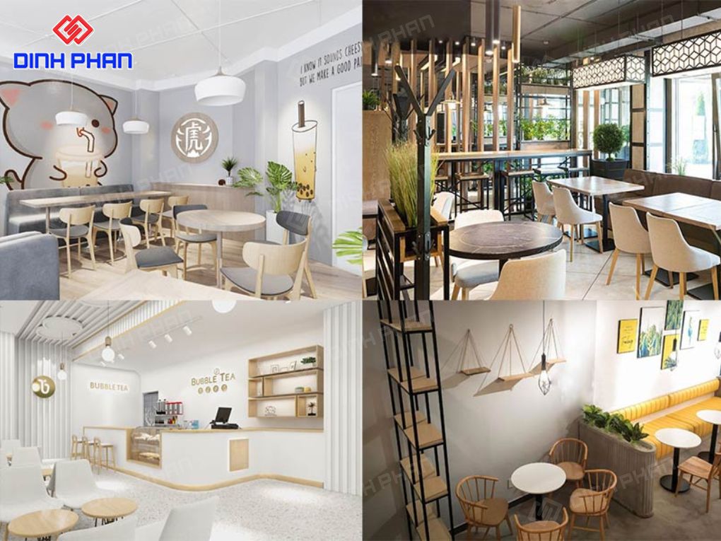 Decor quán trà sữa BMT