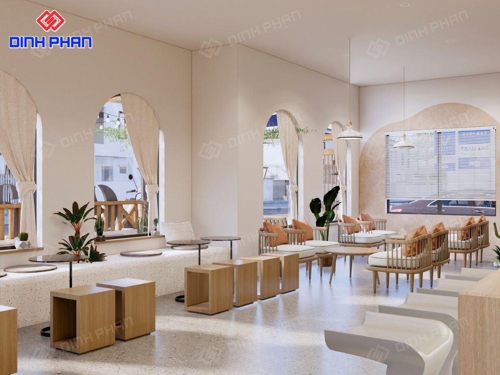 Decor quán trà sữa BMT