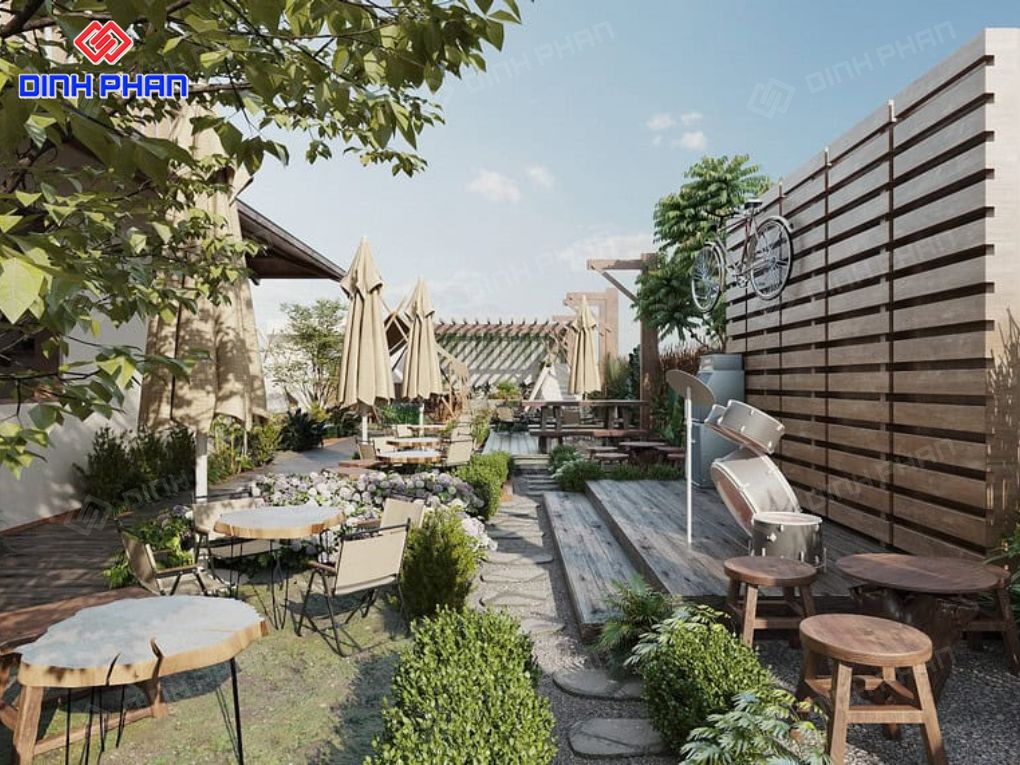 Mẫu quán cafe đẹp BMT