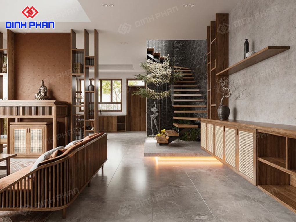 Nội thất nhà phố hiện đại BMT