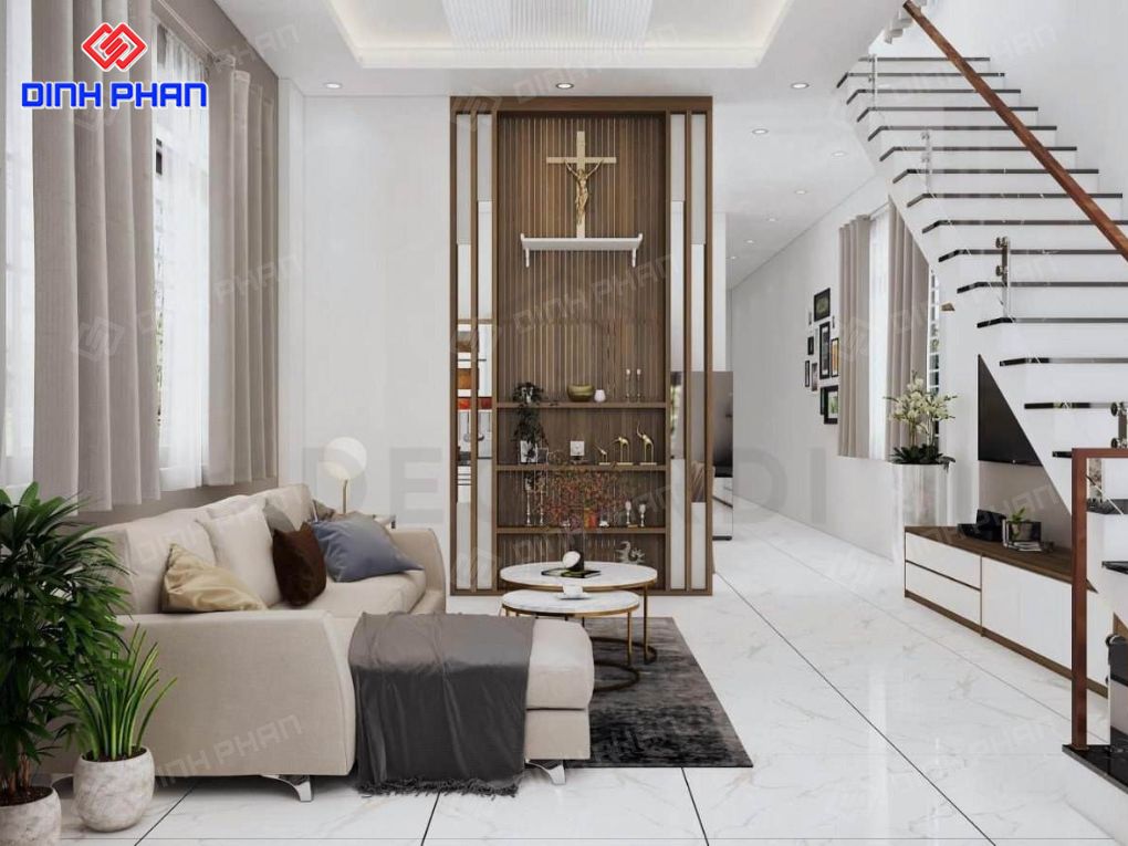 Nội thất nhà phố hiện đại BMT