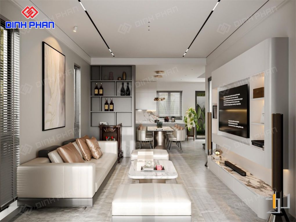 Nội thất nhà phố hiện đại BMT