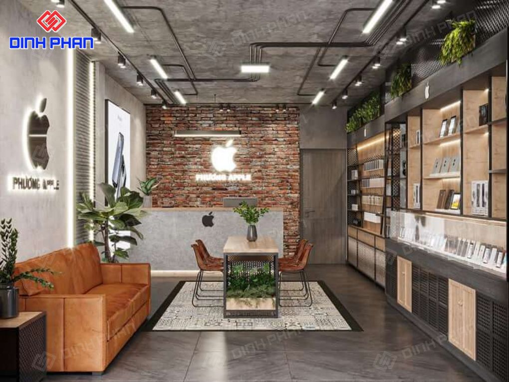 Thi công cửa hàng điện thoại BMT