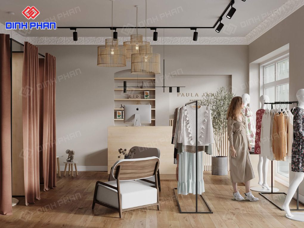 Thi công shop thời trang BMT