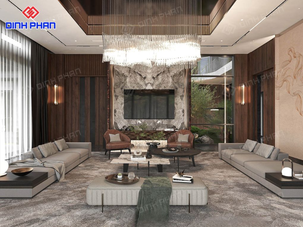 Thiết kế nội thất phòng khách Đắk Lắk