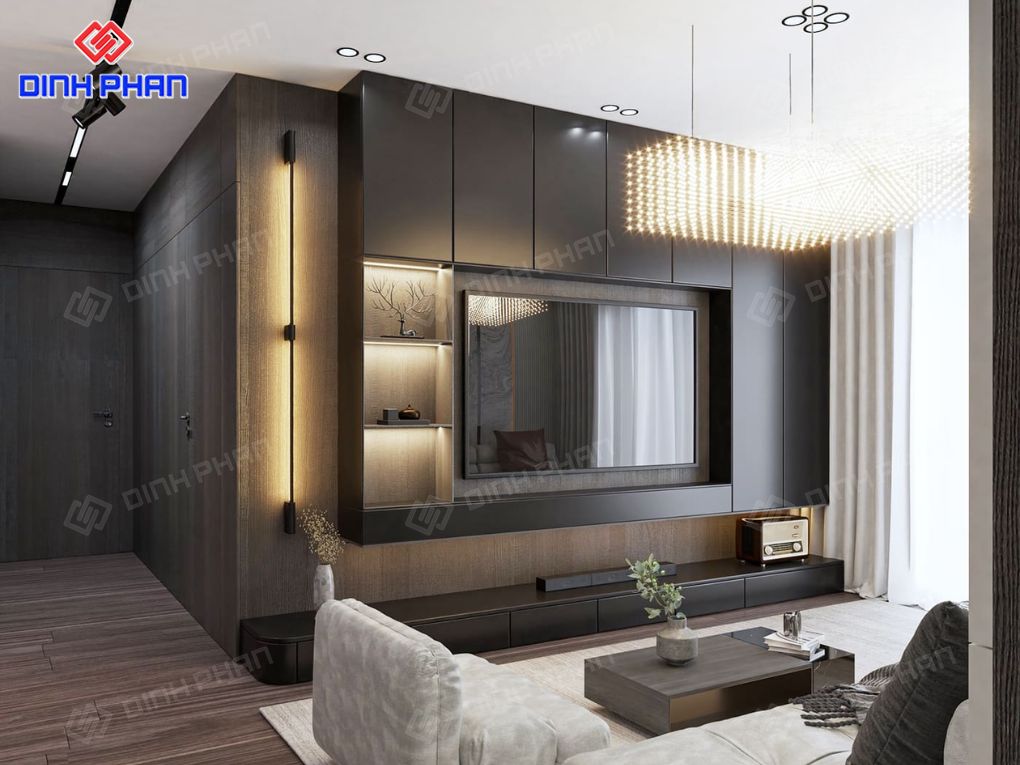 Thiết kế nội thất phòng khách Đắk Lắk