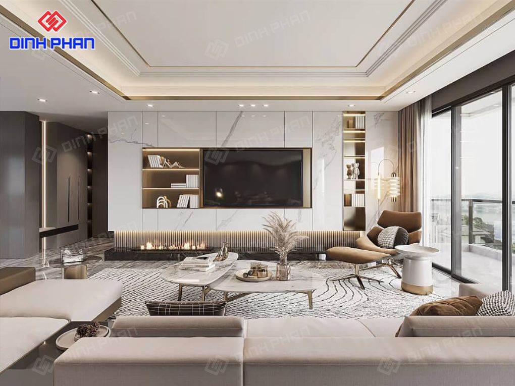 Thiết kế nội thất phòng khách Đắk Lắk