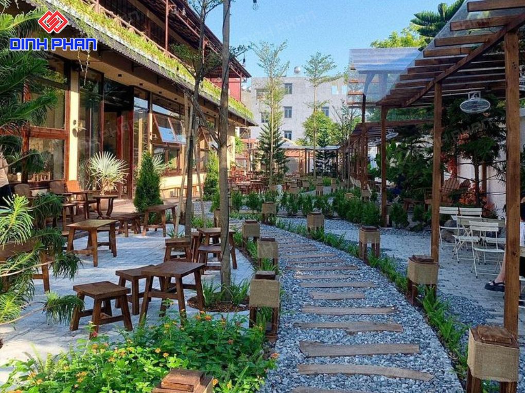 Thiết kế quán cafe sân vườn BMT