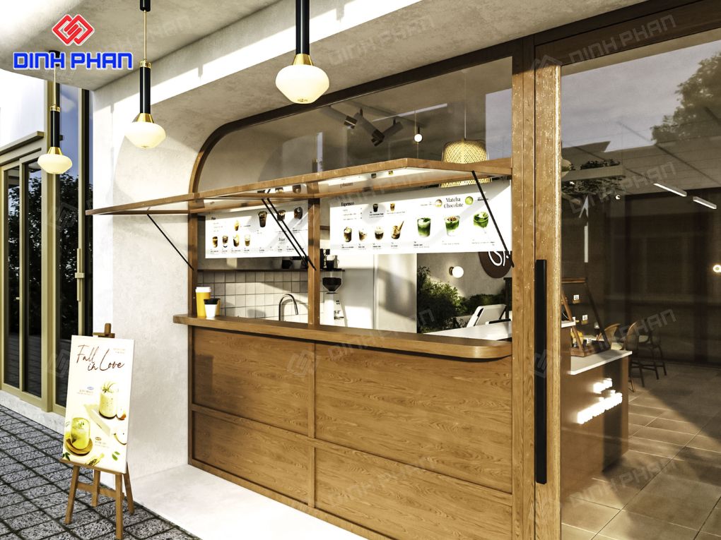 Thiết kế quán trà sữa tối ưu không gian BMT