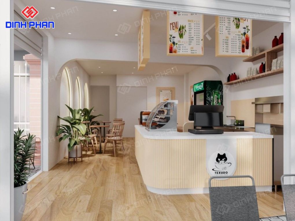 Thiết kế quán trà sữa tối ưu không gian BMT