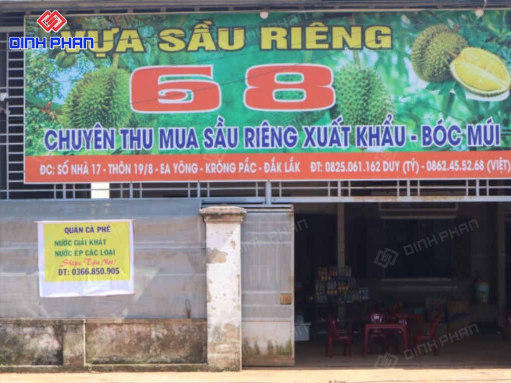 Bảng hiệu sầu riêng