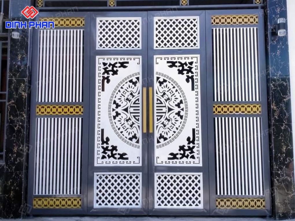 Cửa cổng sắt CNC cắt laser chính xác và thẩm mỹ cao Cửa cổng sắt CNC
