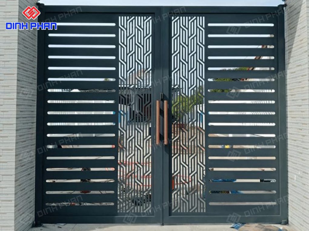 Cửa cổng sắt CNC cắt laser chính xác và thẩm mỹ cao Cửa cổng sắt CNC