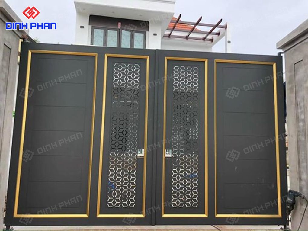 Cửa cổng sắt CNC cắt laser chính xác và thẩm mỹ cao Cửa cổng sắt CNC