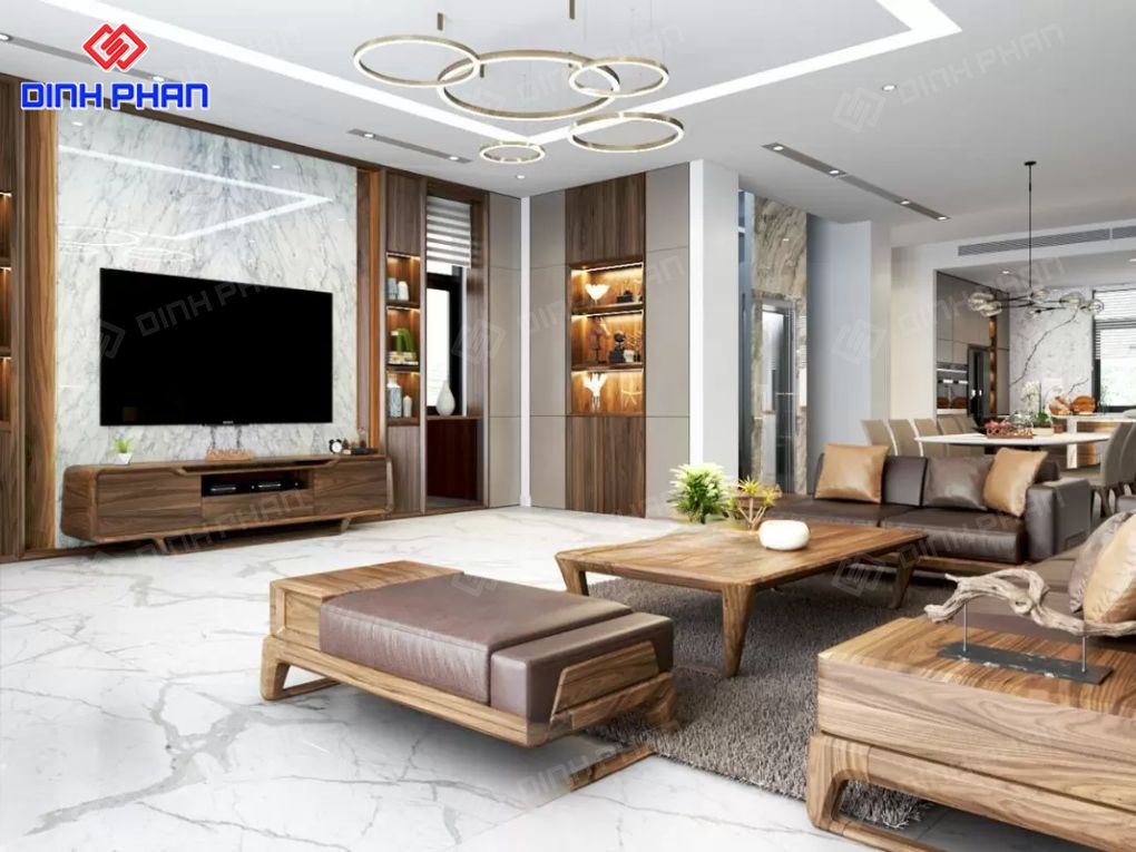 Thiết kế và thi công nội thất phòng khách Đắk Lắk