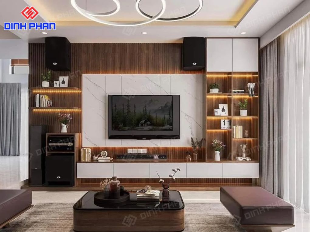Thiết kế và thi công nội thất phòng khách Đắk Lắk Nội thất phòng khách Đắk Lắk