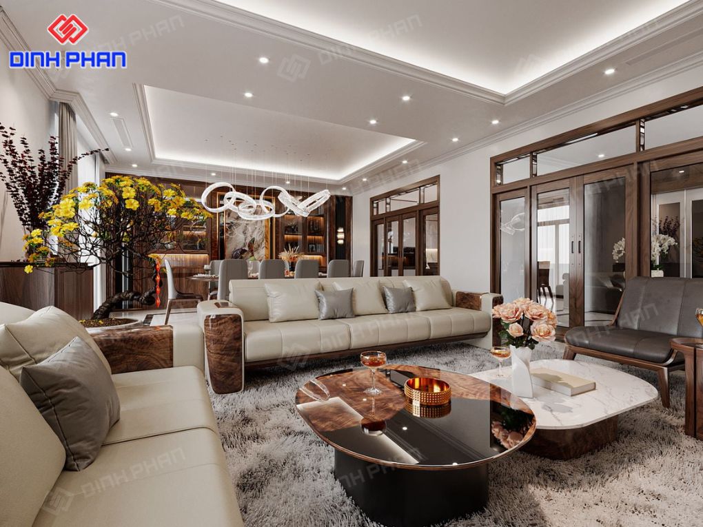 Thiết kế và thi công nội thất phòng khách Đắk Lắk Nội thất phòng khách Đắk Lắk