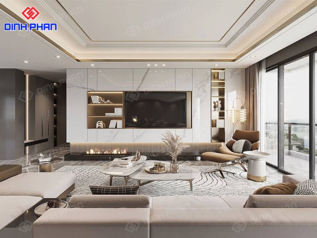 Thiết kế và thi công nội thất phòng khách Đắk Lắk Nội thất phòng khách Đắk Lắk