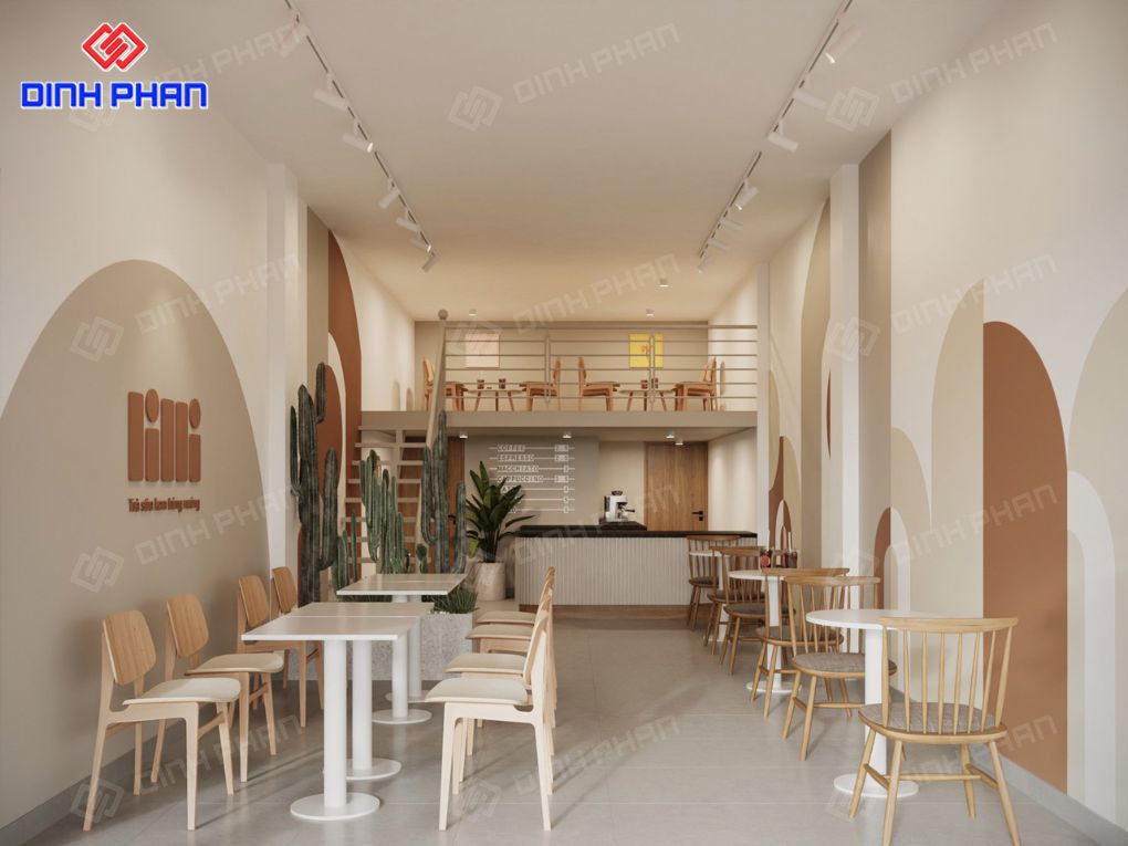 Thi công nội thất trà sữa BMT