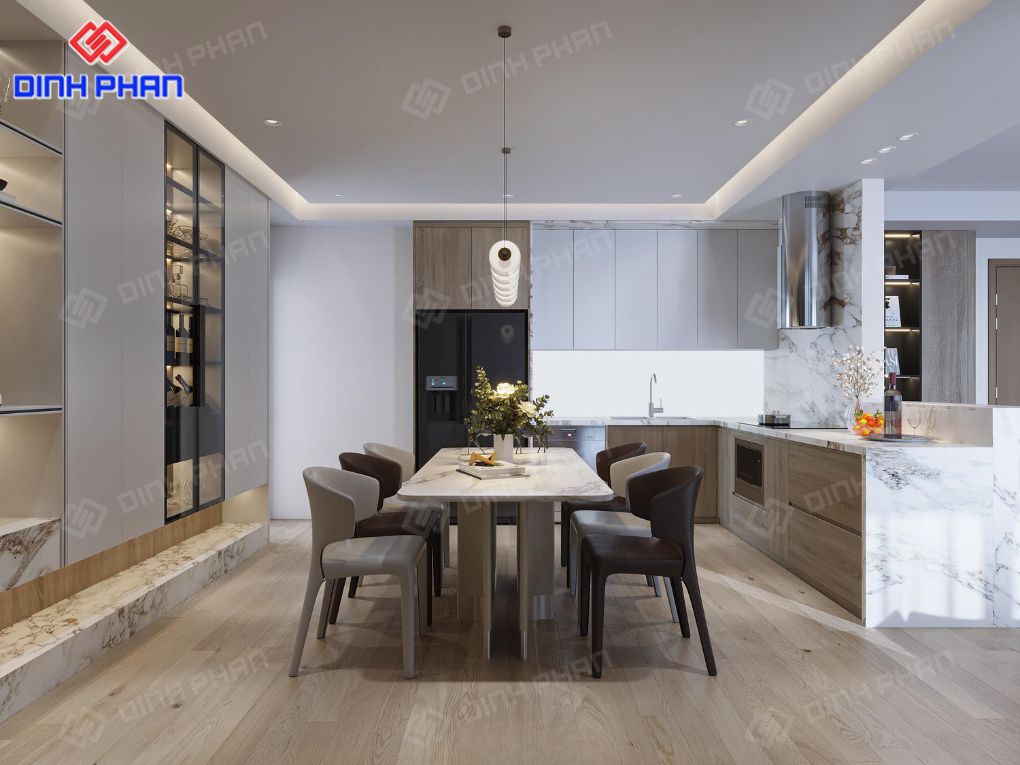 Thiết kế nội thất phòng bếp Đắk Lắk