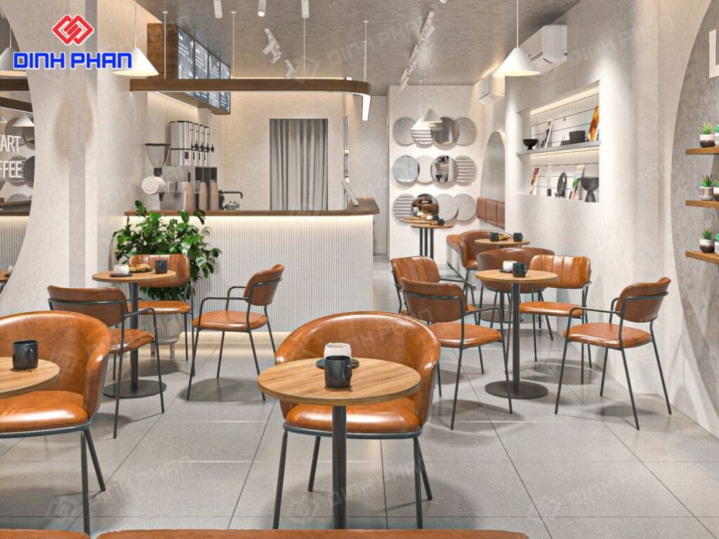 Thiết kế quán cafe nhỏ đẹp BMT