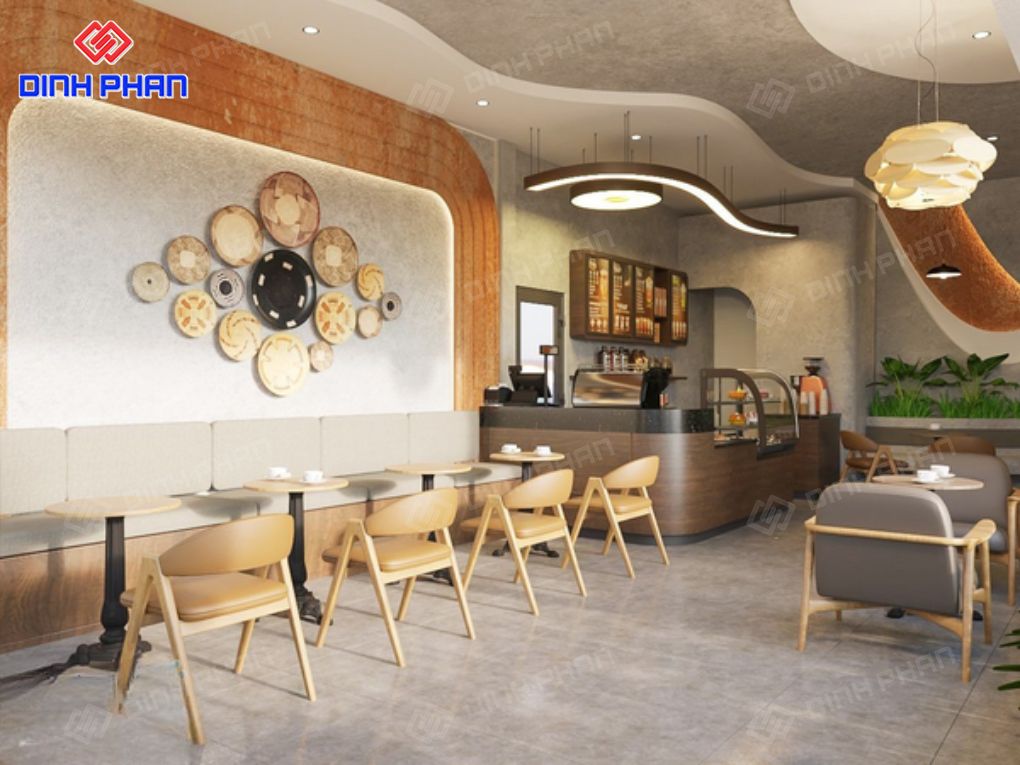 Thiết kế quán cafe nhỏ đẹp BMT