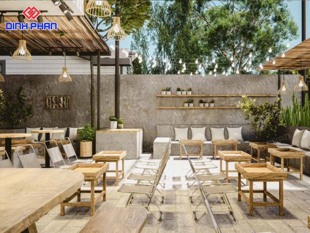 Thiết kế quán trà sữa giá rẻ BMT