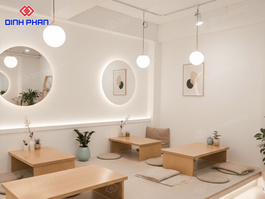 Thiết kế quán trà sữa giá rẻ BMT