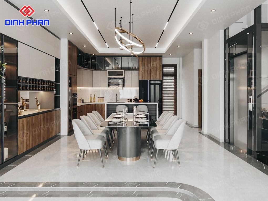Nội thất phòng bếp nhà phố BMT đẹp, hiện đại Nội thất phòng bếp nhà phố BMT