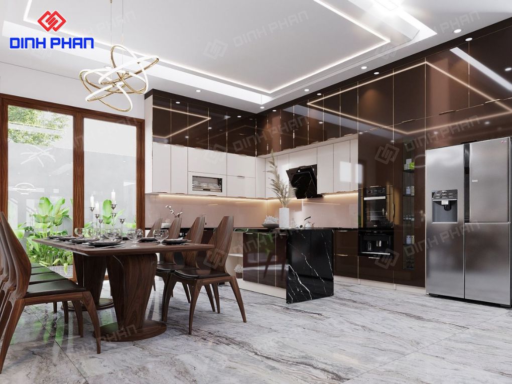Nội thất phòng bếp nhà phố BMT đẹp, hiện đại Nội thất phòng bếp nhà phố BMT