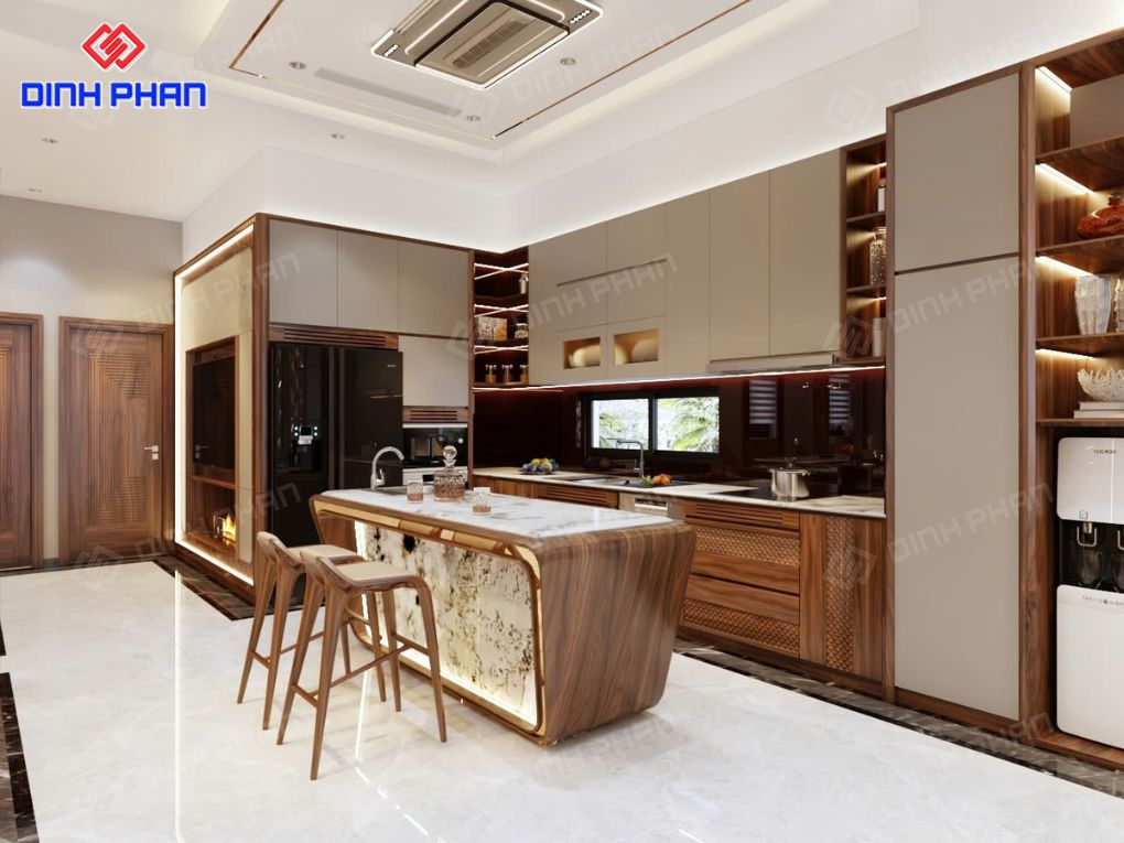 Nội thất phòng bếp nhà phố BMT đẹp, hiện đại Nội thất phòng bếp nhà phố BMT