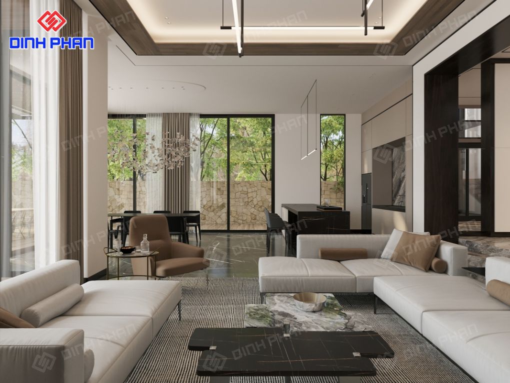 Nội thất phòng khách nhà phố BMT