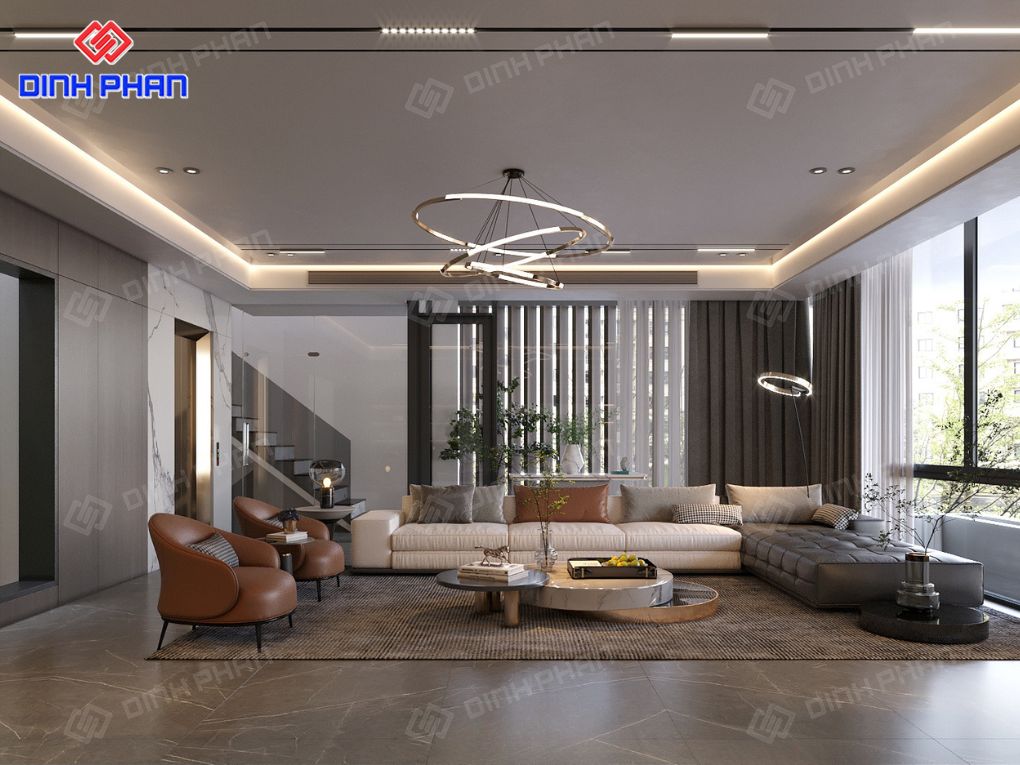 Nội thất phòng khách nhà phố BMT