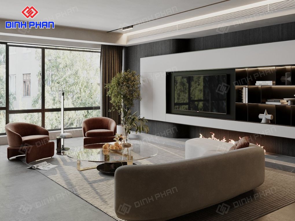 Nội thất phòng khách nhà phố BMT